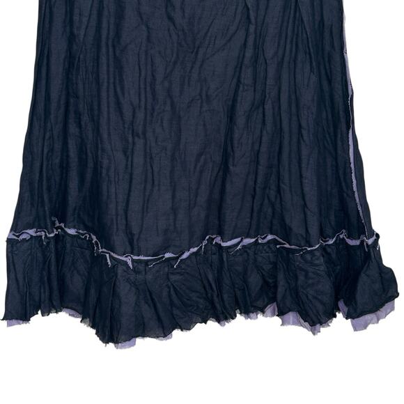 Gregory Parkinson Whimsigoth Ruffle Skirt Womens 6 Midi Fairy Boho Y2k Grunge - Picture 4 of 15